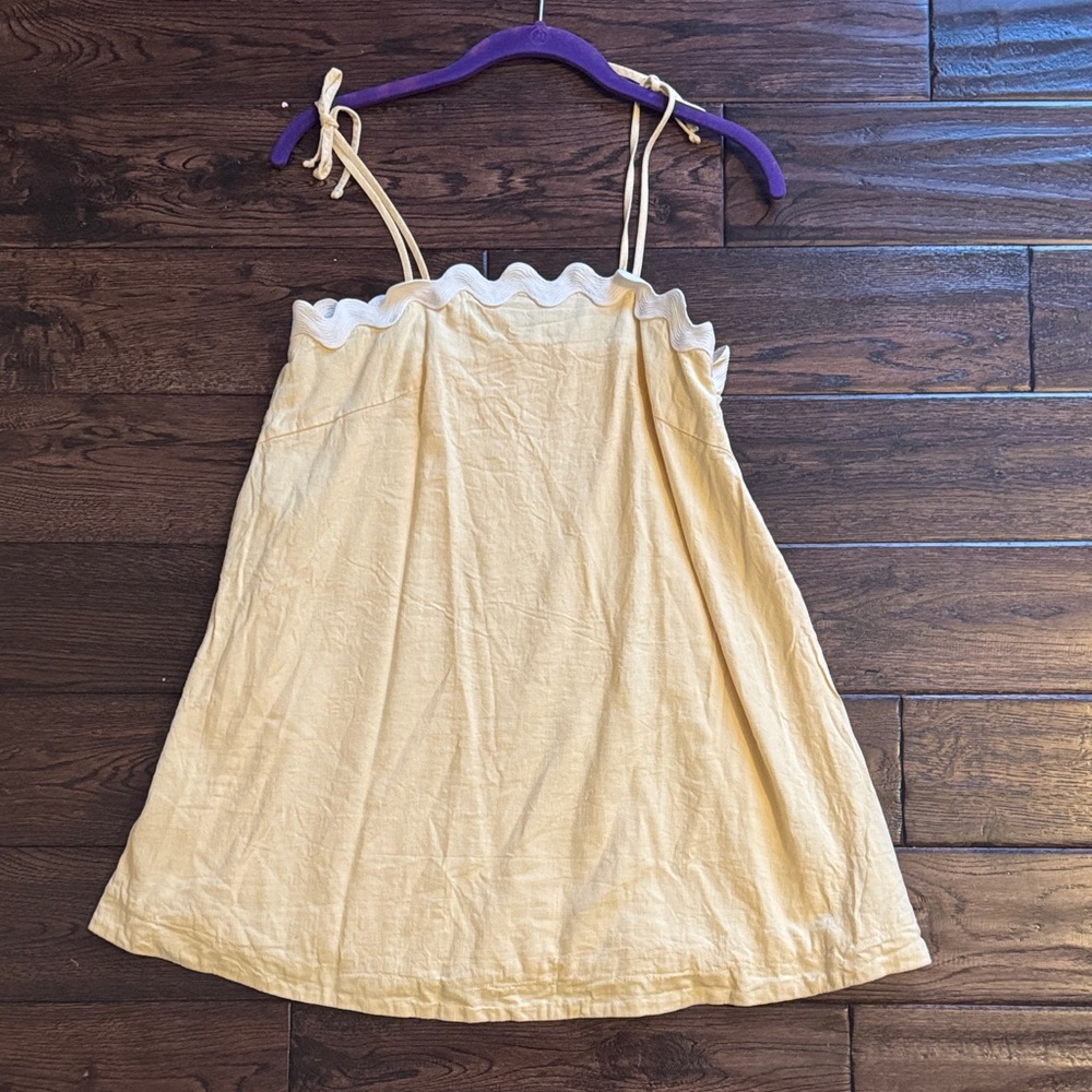 Rylee + Cru Tan Chemise with White Trim